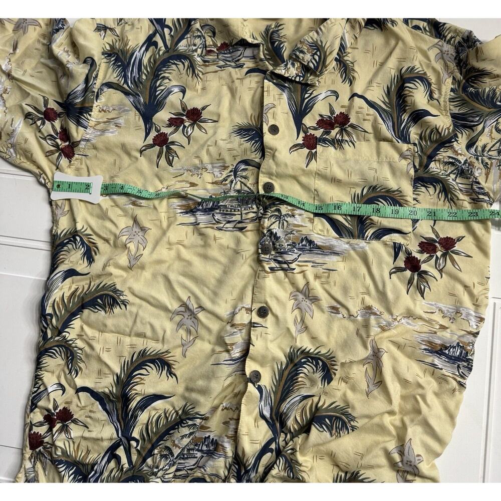 Gotcha Sport Vintage Short Sleeve Button Front Hawaiian Shirt XL Men’s Yellow - Picture 4 of 5